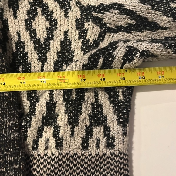 Lucky Brand Stargazer Wool Blend Knit Open Front Cardigan Size large - Picture 10 of 12